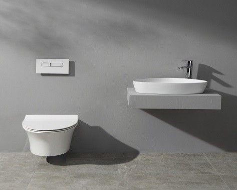 Унитаз подвесной Ceramalux белый  CL-2100 - 5