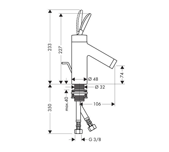 10010000 AX Starck смеситель для раковины - 1