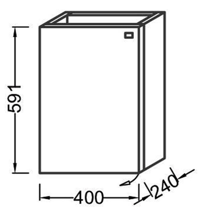 Тумба под раковину Stella Polar Концепт Сомо 40 белый SP-00000008 - 2
