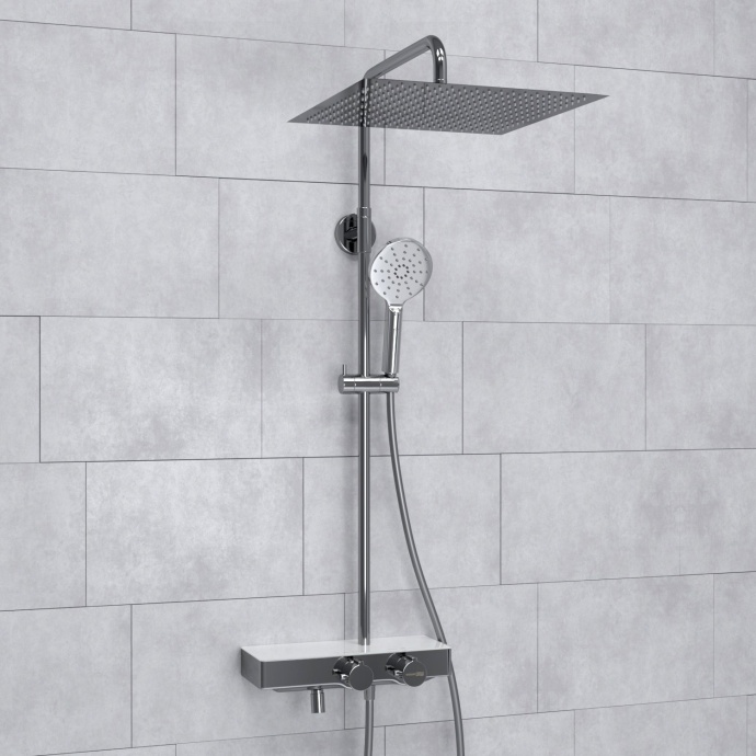 Душевая система WasserKraft 40 с термостатом хром A113.119.127.CH Thermo - 1
