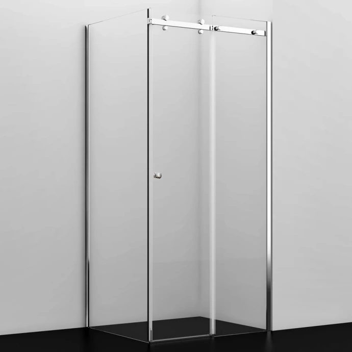 Душевой уголок Wasserkraft Vils 100x100 профиль хром стекло прозрачное 56R19 - 0