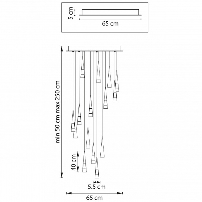 Подвесная люстра Lightstar Cone 757161 - 4
