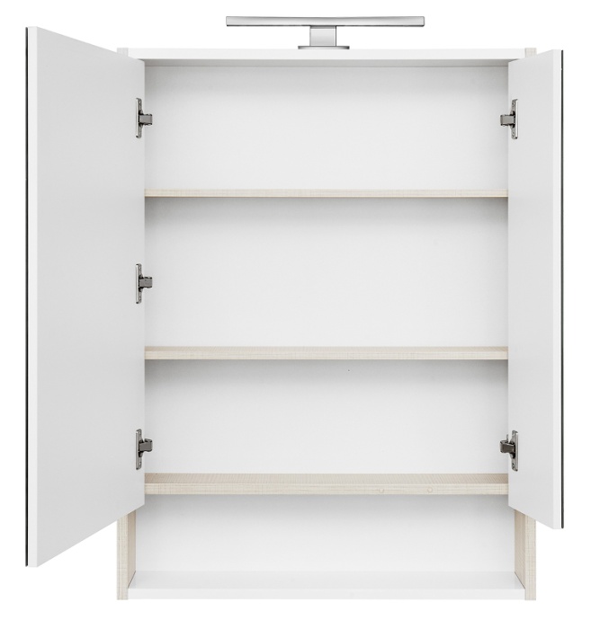 Зеркало-шкаф Aquaton Рико 65 белый-светлое дерево 1A215202RIB90 - 3