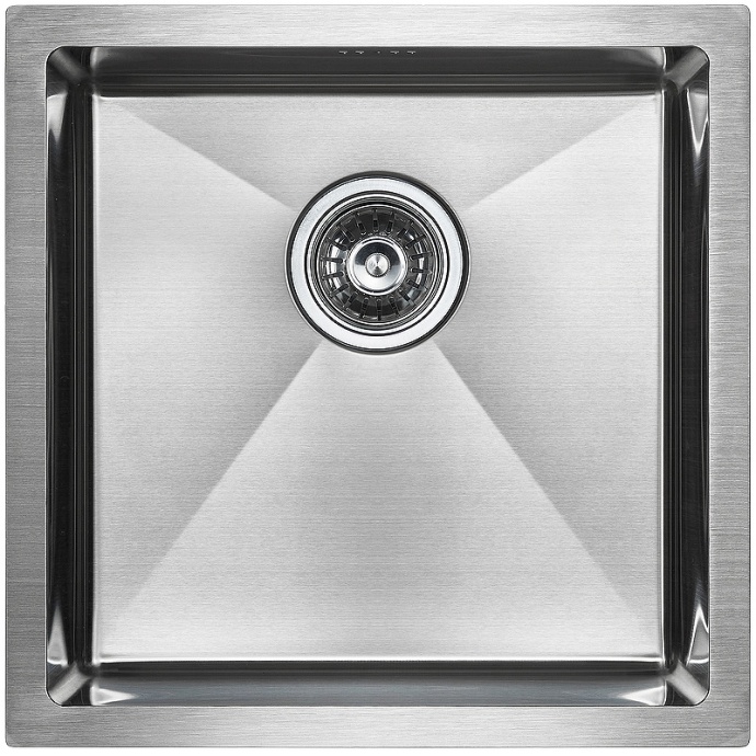Мойка кухонная Paulmark Gerberg 44 брашированная сталь PM214444-BS - 0