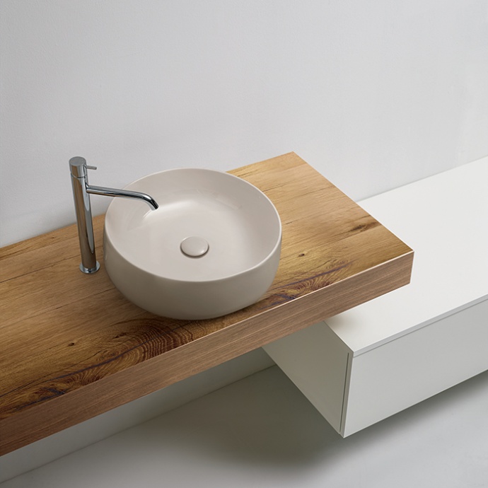 Раковина накладная Kerasan Nolita 40 бежевый матовый  534481 - 1