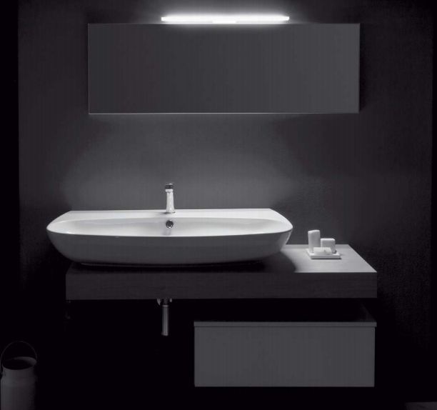 SIMAS Vignoni раковина накладная/подвесная 100*52см , с 1 отв. под смеситель, цвет: белый VI12bi*1 - 2