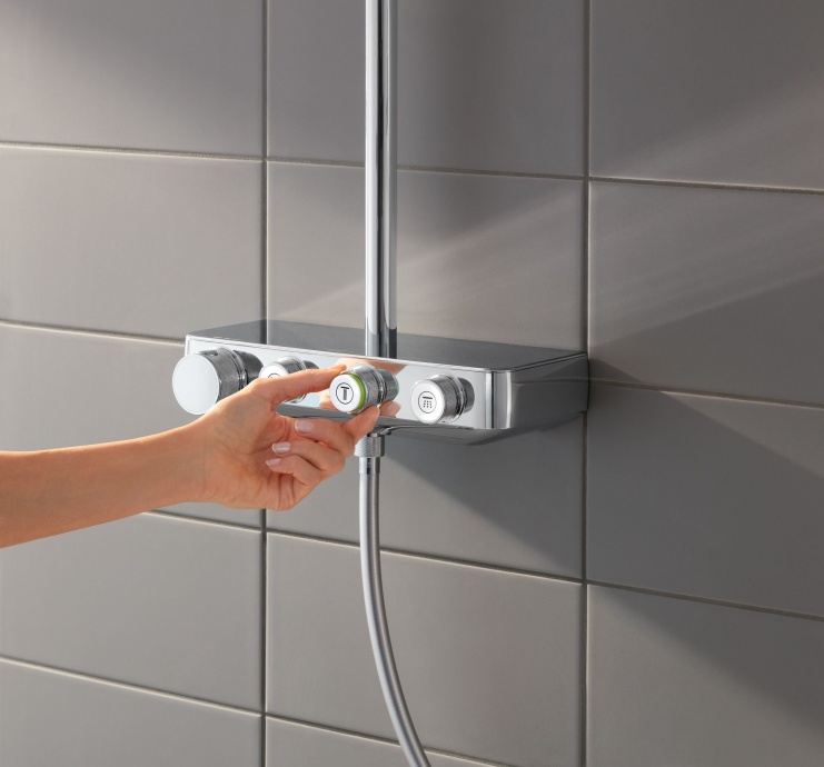 Душевая стойка Grohe Euphoria SmartControl 310 Duo Cube 26508000 с термостатом - 2