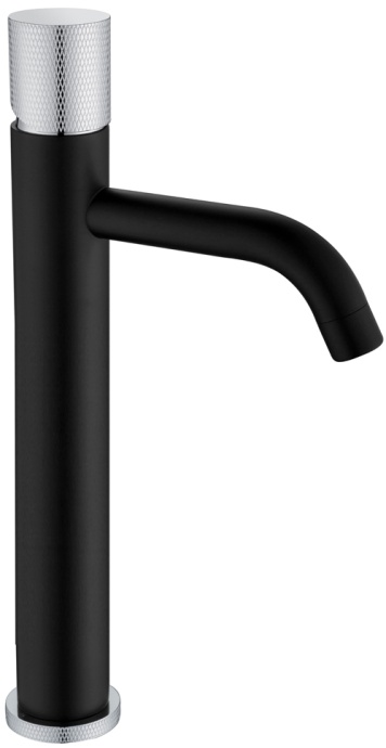 Смеситель Boheme Stick 122-BCR.2 для раковины, black touch chrome - 0