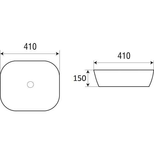 Раковина накладная Weltwasser WW ELBACH 2144 41 белый  10000003848 - 1