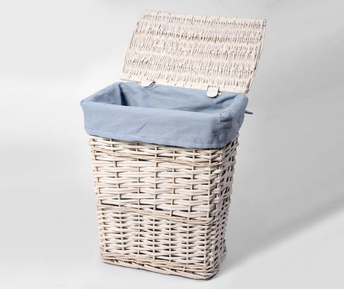 Корзина для белья Wasserkraft Lippe WB-450-S белая, малая - 1