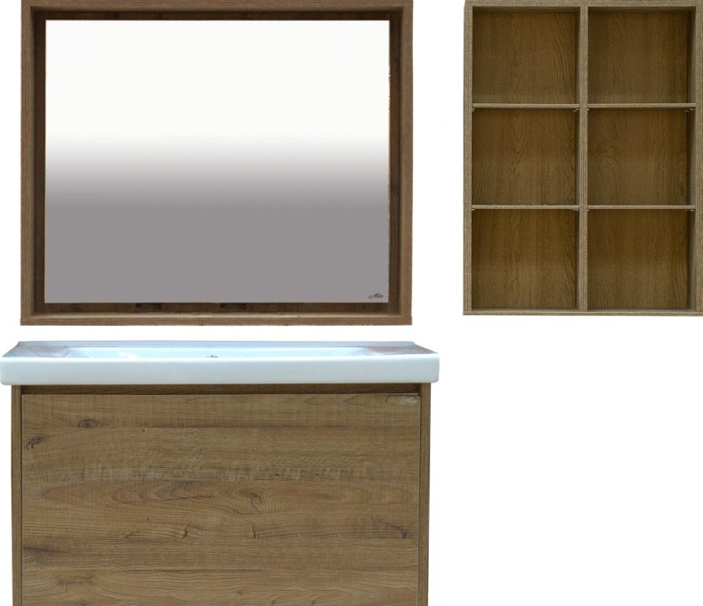 Мебель для ванной Misty Даллас 100 подвесная, светлое дерево 641259 - 1