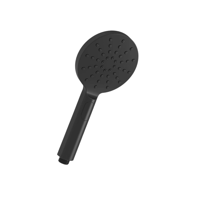 Аксессуары Лейка душевая 3-функциональная Ø120х260 мм, черный LM8122BL - 0