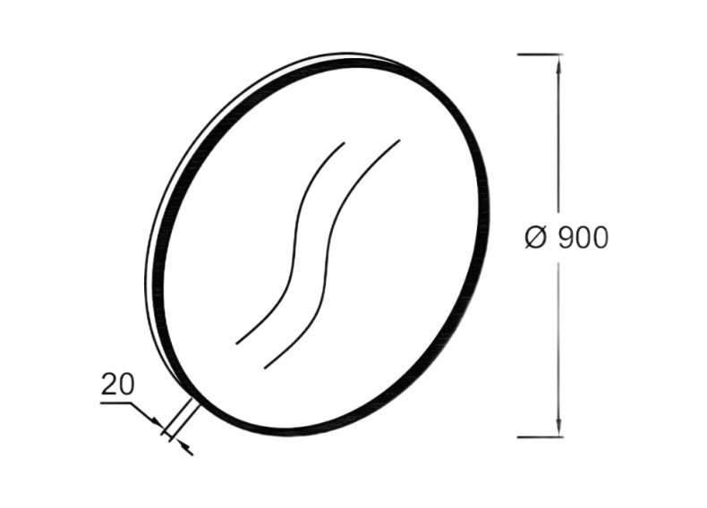Зеркало Jacob Delafon Odeon Rive Gauche 90 золото с подсветкой EB1290-GLD - 2