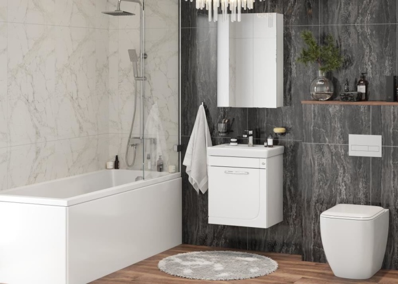 Тумба с раковиной Onika Ирис 50 белый  - 3