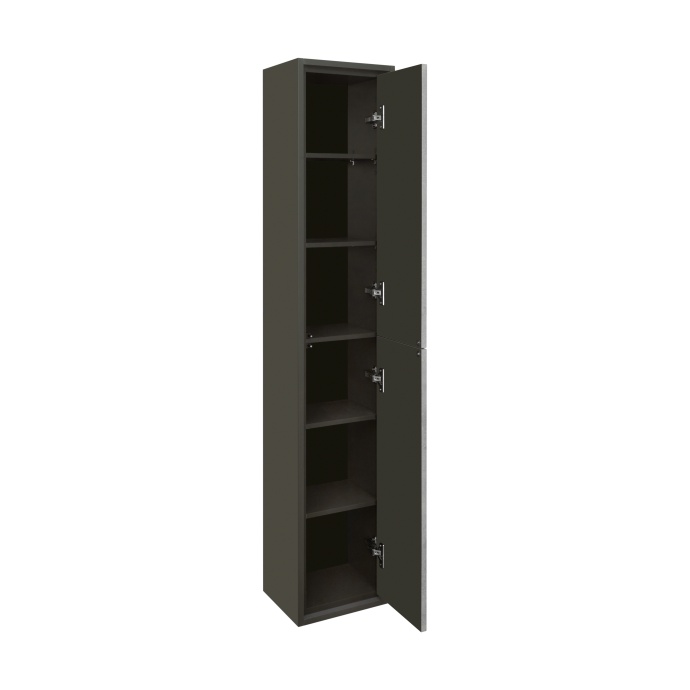 Шкаф-пенал Aquaton Уэльс 30 серый-черный матовый 1A267703WA6A0 - 1