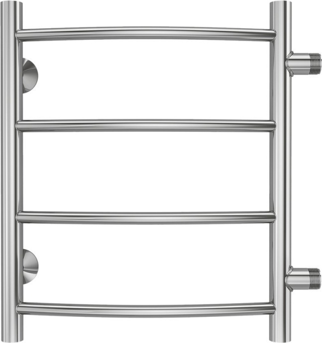 Водяной полотенцесушитель Terminus Классик П4 400x500 Хром боковое подключение 4670078530189 - 0