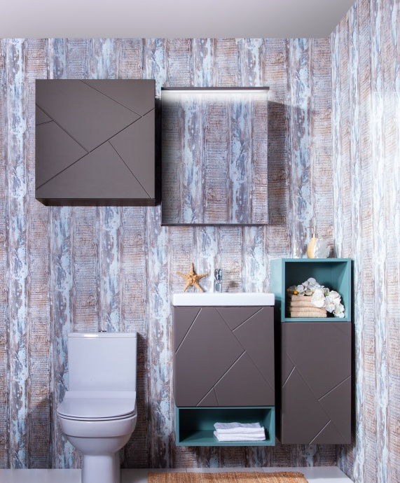 Полка Бриклаер Кристалл 50 под тумбу, муссон 4627125414817 - 1