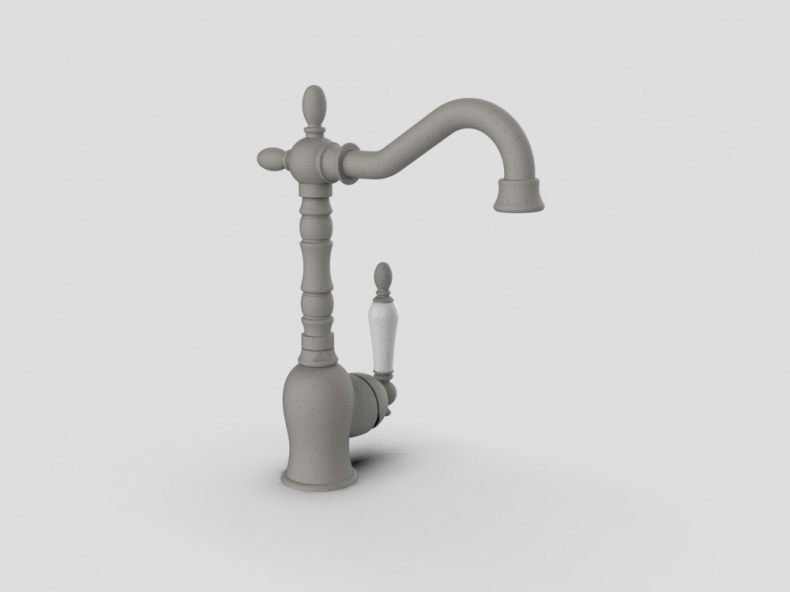 Смеситель для раковины GPD Retro бежевый матовый  MTL180-KG - 4