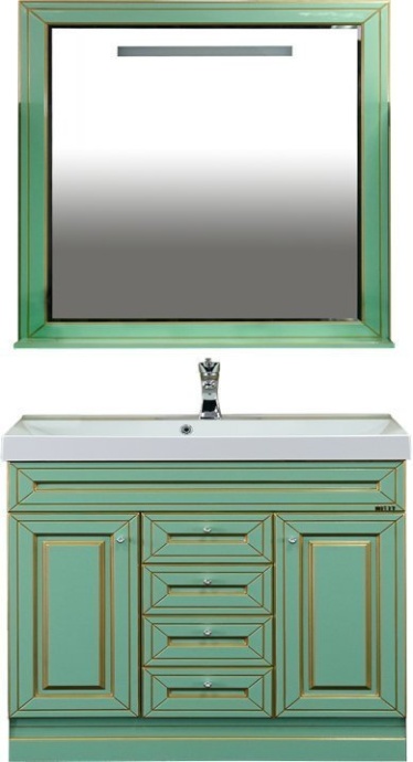Зеркало Misty Vena 90 салатовое, патина Л-Вен02090-073 - 2