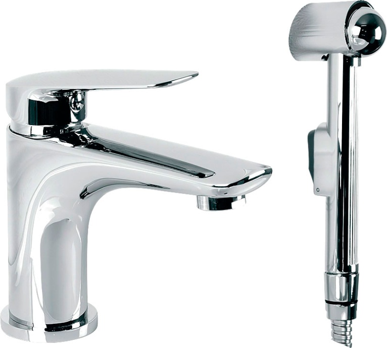 Смеситель для раковины Migliore Laguna 26082 с гигиеническим душем хром - 0