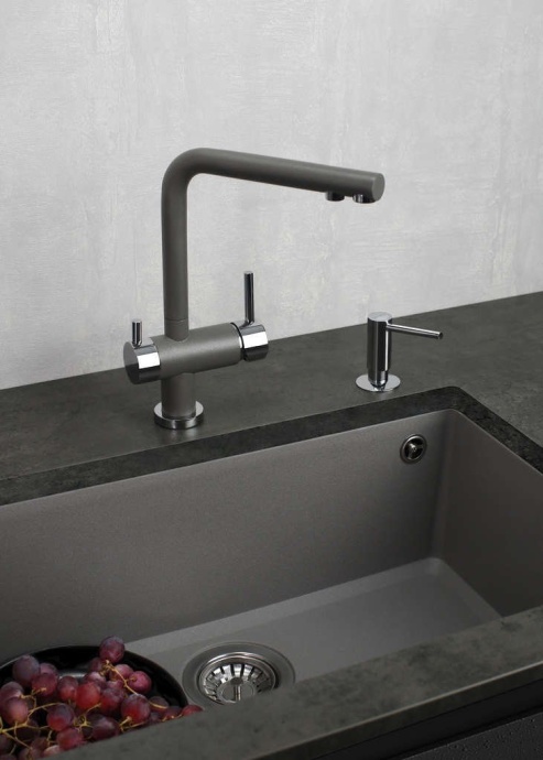 Мойка кухонная Omoikiri Tedori 66-U платина 4993979 - 2