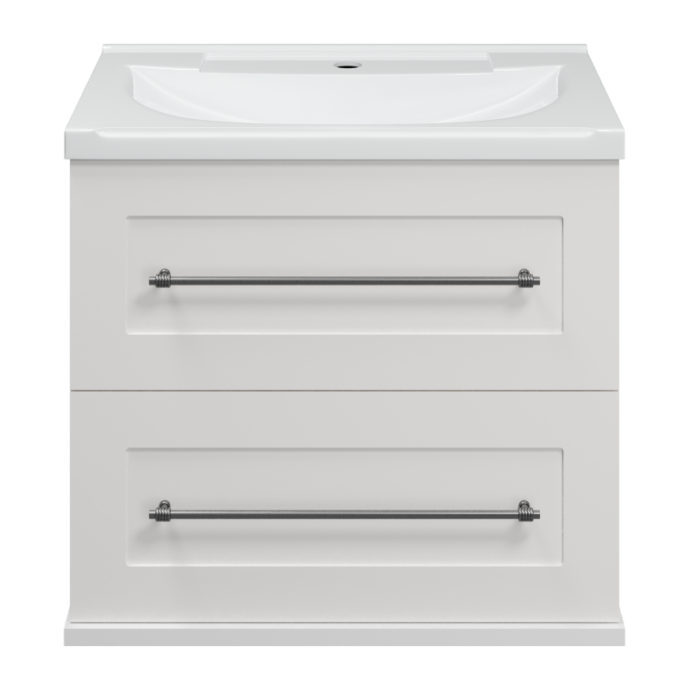 Тумба под раковину Misty Марта 60 белая глянцевая П-Мрт09060-011Пр - 0