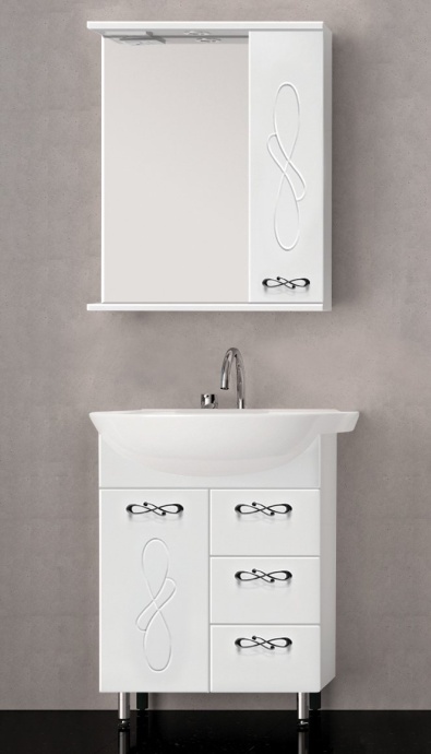 Тумба с раковиной Style Line Венеция 65 белая - 1