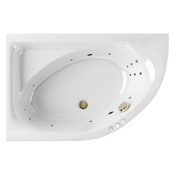 Ванна акриловая Excellent Aquaria Smart 150x100 L с гидромассажем белый - бронза WAEX.ARL15.SMART.BR - 0