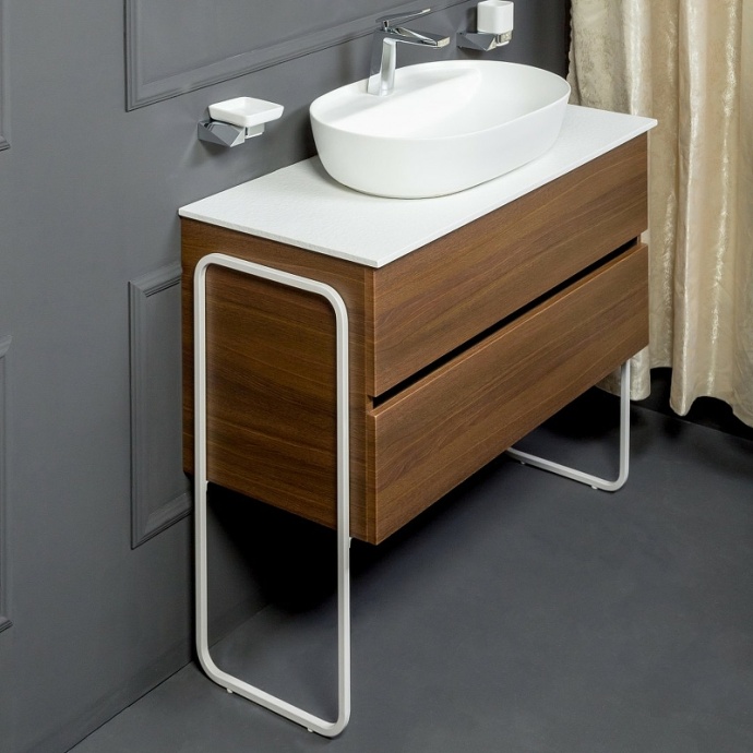 Тумба под раковину Armadi Art Vallessi 120 темное дерево 837-120-D - 4