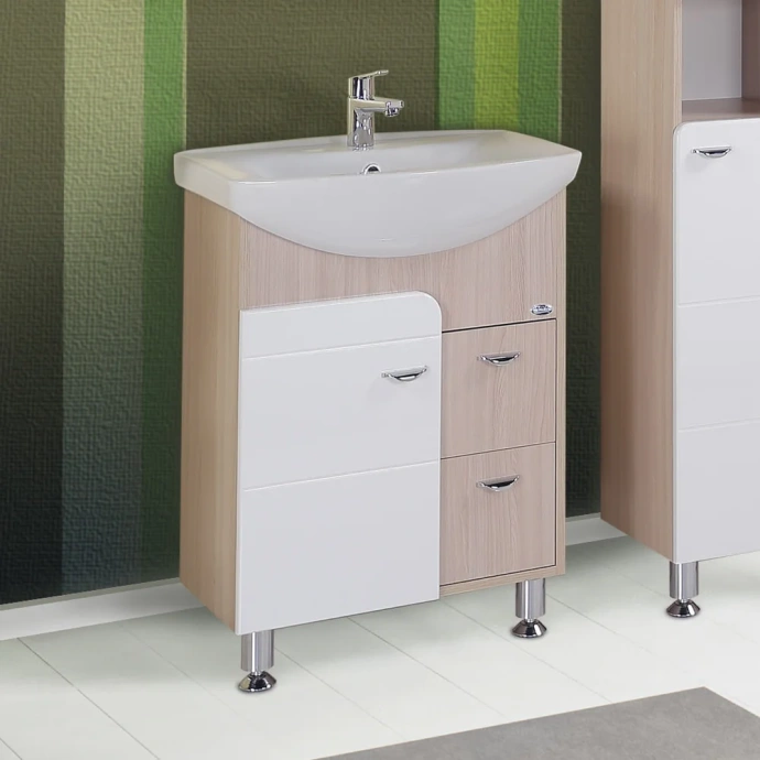 Комплект мебели Onika Стиль 60 белый - светлое дерево - 1