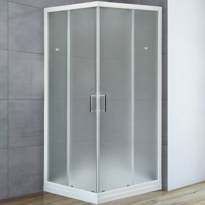 Душевой уголок Royal Bath HPD 110x100 профиль белый стекло матовое RB1110HPD-C - 0
