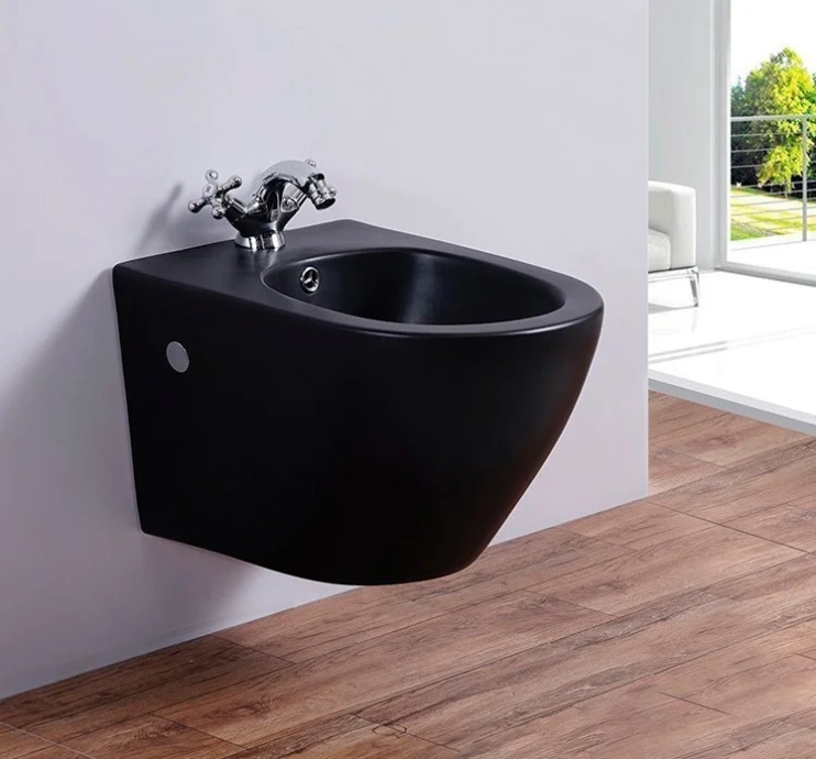 Биде подвесное Esbano Lirio черный матовый  ESVBLIRIBM - 1