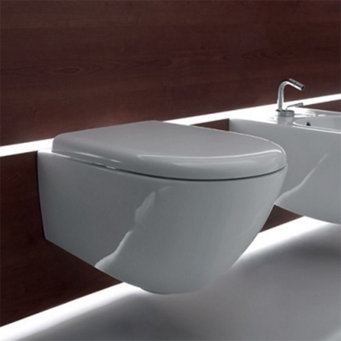 KERASAN Aquatech Унитаз подвесной, Безободковый,550х365 мм, цвет белый 371401 - 0