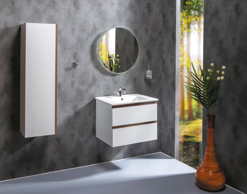 Тумба под раковину Armadi Art Capolda 65 белый ручка дерево 849-065-WW - 2