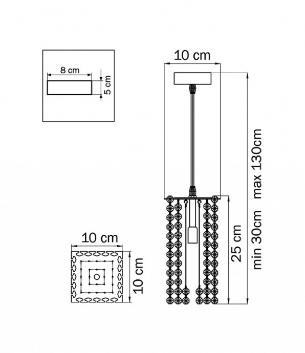 Трековый светильник Lightstar Cristallo (795424+595007) PRO795424 - 3