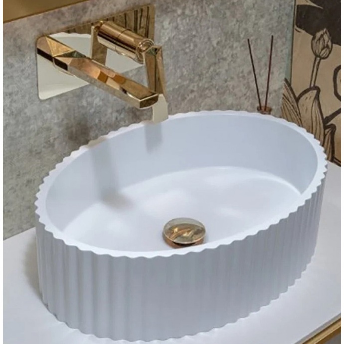 Раковина накладная Armadi Art Canale 50 глянец белый 878-W - 0