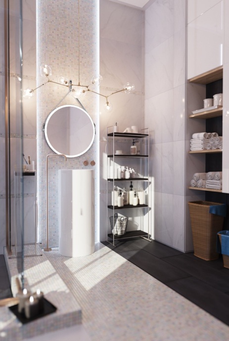 Зеркало Art&Max Milan 80 белый ремень AM-Mil-800-DS-F - 2