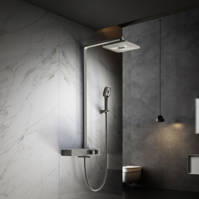 Душевая стойка Vincea Inspire термостатическая сталь VSFS-3I13TGM - 5