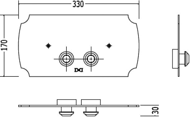Кнопка смыва Tiffany World  бронза  TW300.2br - 2