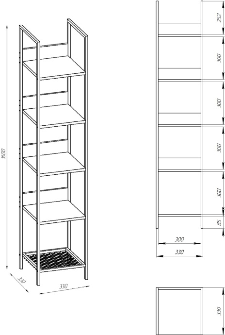 Шкаф-пенал STWORKI Нюборг С14211 - 2