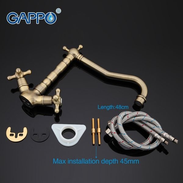 Смеситель для кухни Gappo бронзовый G4063-4 - 5