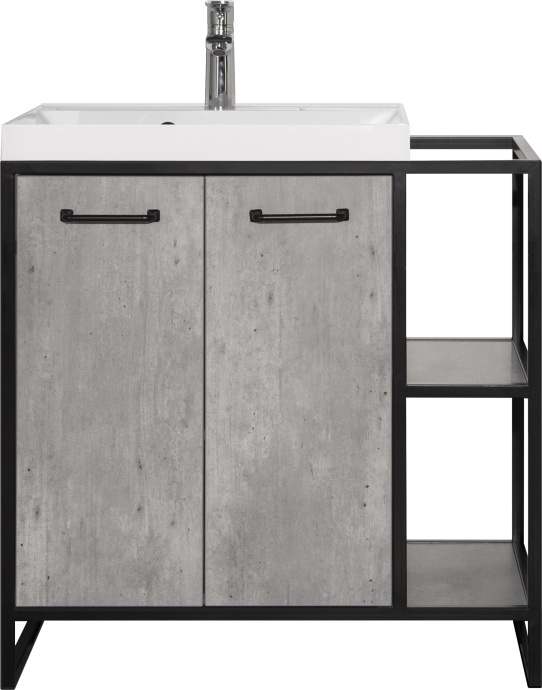 Тумба для комплекта Style Line Лофт 80 бетон ЛС-000010019 - 4