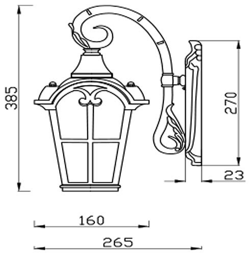 Настенный светильник Maytoni Outdoor O413WL-01BZ - 2