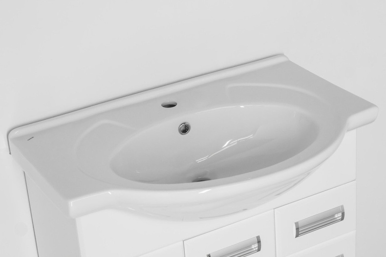 Тумба с раковиной Style Line Ирис 75 белая - 2