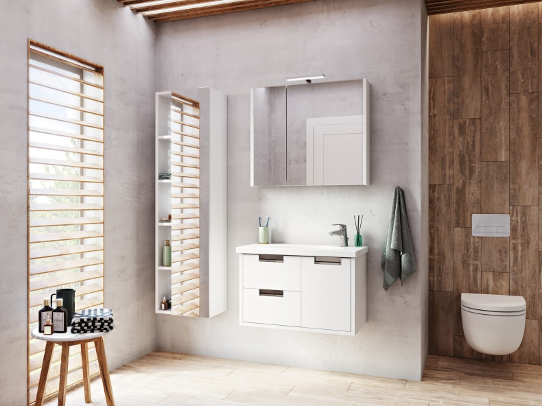 Шкаф-пенал Roca Etna белый глянец 857303806 - 1