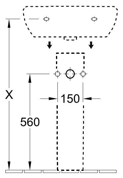 Пьедестал Villeroy&Boch O.novo (5265 00 01) 52650001 - 2