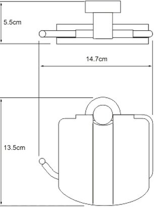 Держатель туалетной бумаги Wasserkraft Donau K-9425 - 2