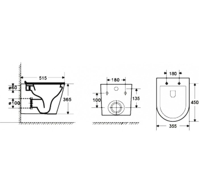 Комплект Weltwasser AMBERG 506 ST + SALZBACH 004 MT-GR + AMBERG RD-BL  10000006935 - 5