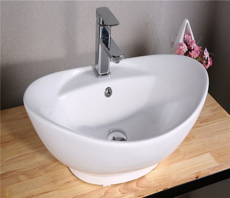 Раковина накладная Ceramalux N белый  9018 - 6