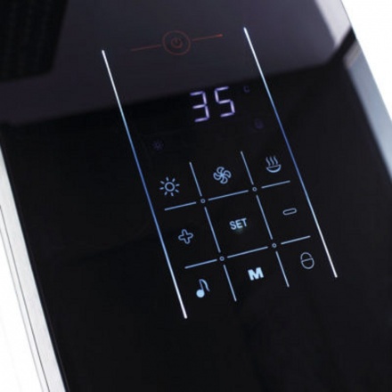 Душевая кабина Orans Diamond 150х100 черная стекло тонированное с баней и гидромассажем 89102LB - 2